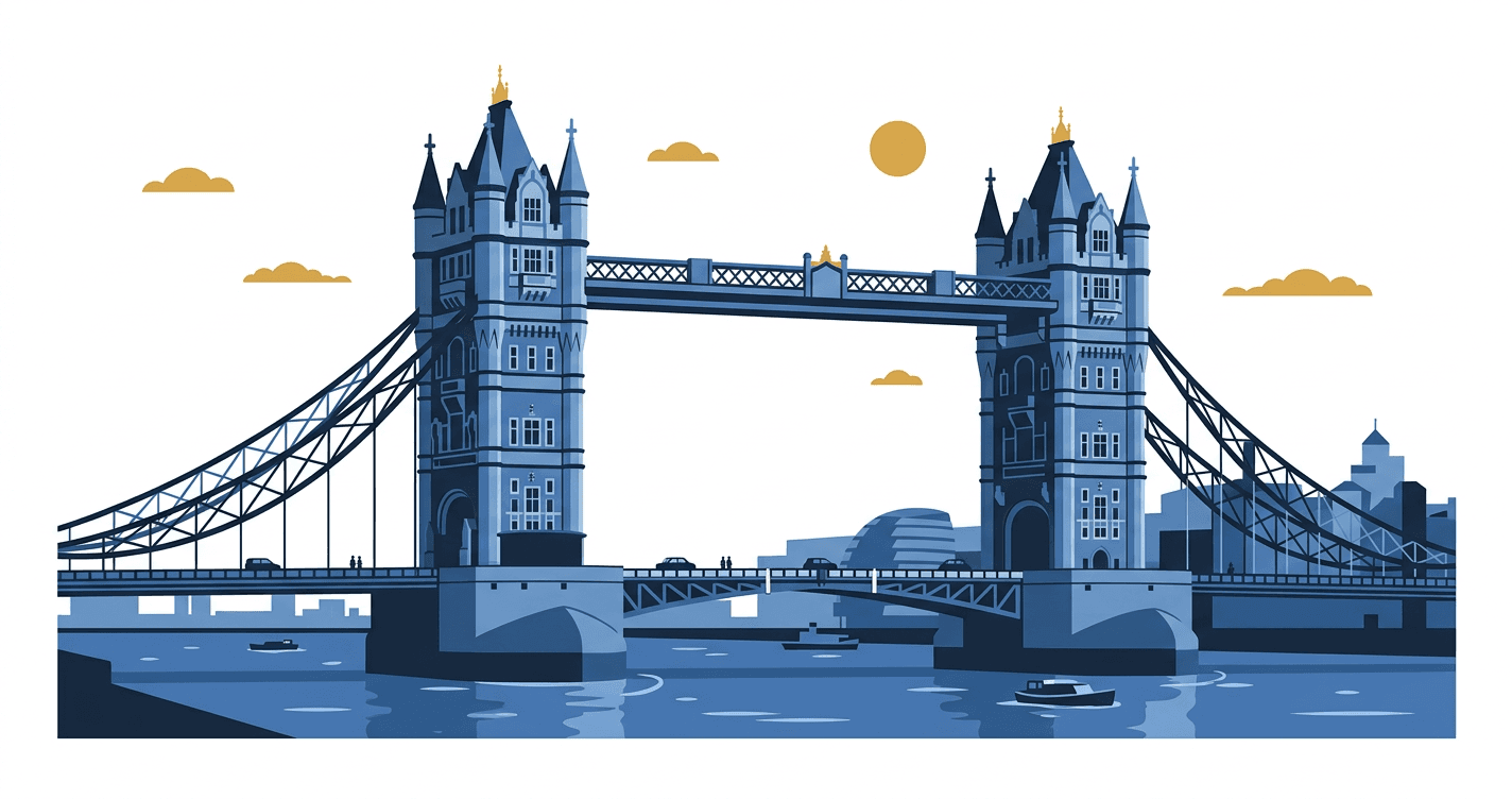 City of London landmark illustration