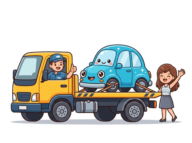 Step 3: We Collect — Our flatbed comes to you anywhere in Peckham. Typically within 24–48 hours. Driveway, garage, or street — we'll find you.