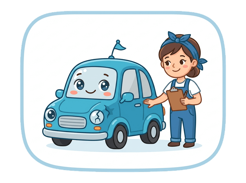 Accident Damaged Vehicles service illustration